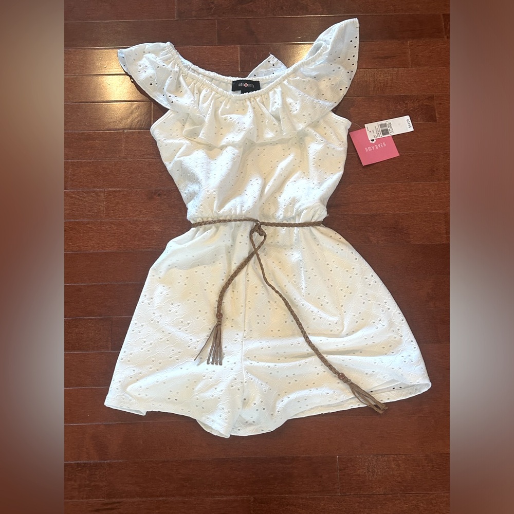 White Eyelet Jumper
